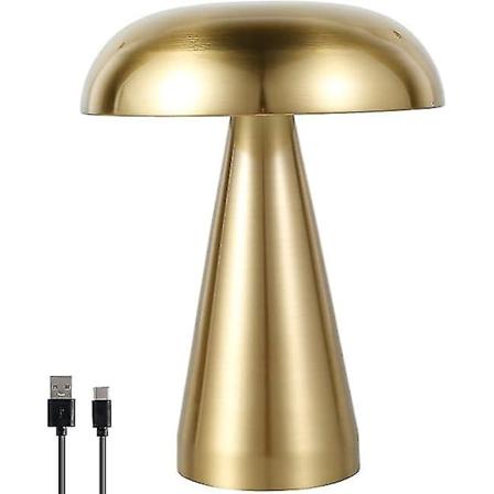 Metallinen p yt lamppu LED-latattava sieni y valo 3-v rinen kosketuskytkin s ngynp tylamppu baari hotelli koristeellinen valo Gold