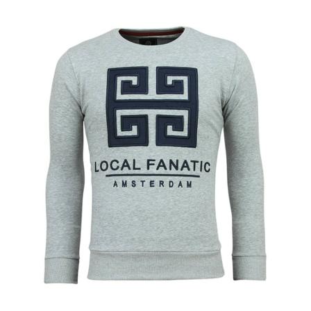 Local Fanatic - Tröjor - Grå - Herr - Storlek: S, Herr, Storlek: S