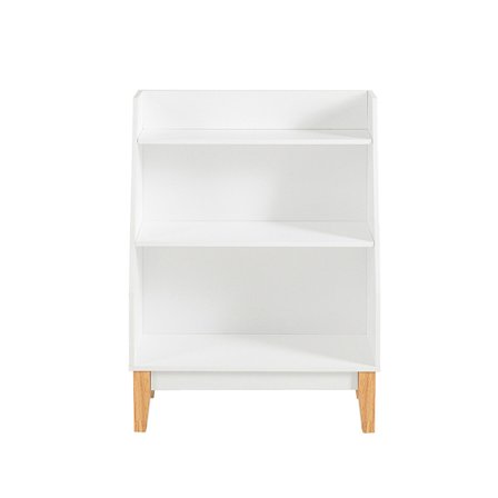 SoBuy Børnebibliotek med 3 hylder i hvid 60x25x80.5cm, funktionel KMB47-W