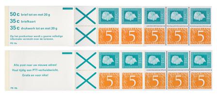 Holland 1975 - Frimærkehæfte NVPH PB19a-19b - Postfrisk