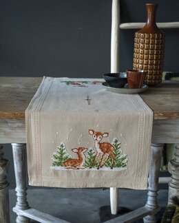 Stickpackung Rehe - Läufer - Vervaco