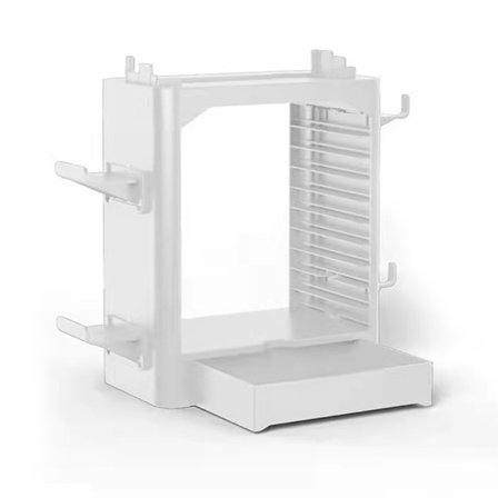 Spillstativ for spill, multifunksjonelt, universelt, vertikalt spilldiskstativ for Switch-spilltilbehør, hvitt