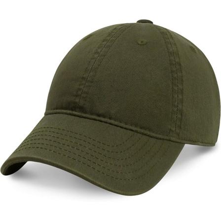 Unisex puuvillainen baseball-lippis miehille ja naisille, s dett v kevyt polo-tyyli kaareva lieri (armeijanvihre )