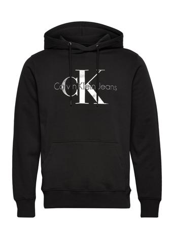 Seasonal Monogram Regular Hoodie Hoodie Svart Calvin Klein Jeans
