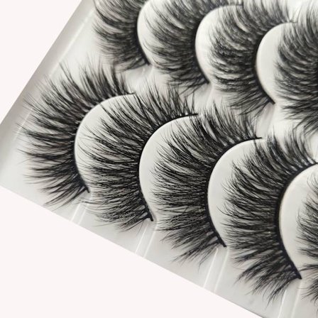 5 par falske øyevipper - 6D faux mink - G219