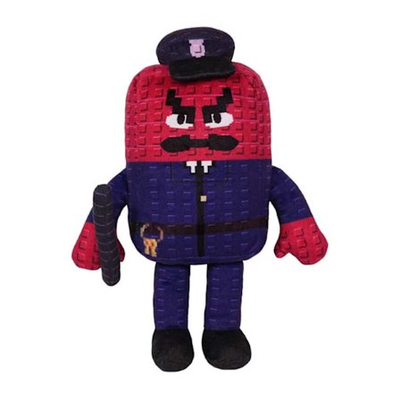 Kasvit vs. Aivomädät Pehmolelu Uusi Painos | Hauska Pehmeä Pehmonukke | Trendikäs Lahja Faneille & Keräilijöille *Poliisi kepillä 25 cm*