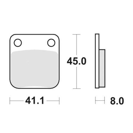Scooter Keramik-Bremsbeläge sbs - Sachs MadAss 125 2009-2009