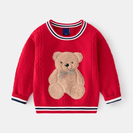 Boy Crew Neck Tröja Varm Pullover
