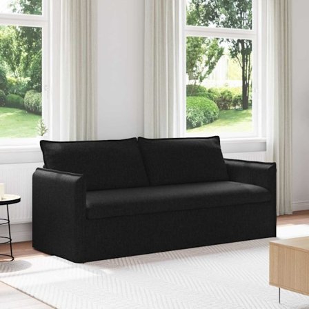 Soffa 180cm Svart Metall