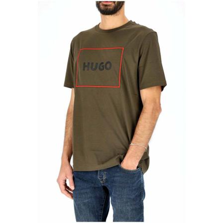 Hugo Boss, T-Shirts Groen, Heren, Maat:L