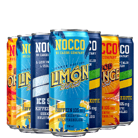 BCAA & EAA Drikk 8 x NOCCO BCAA, 330 ml, Blandede smage - Bodyman.dk