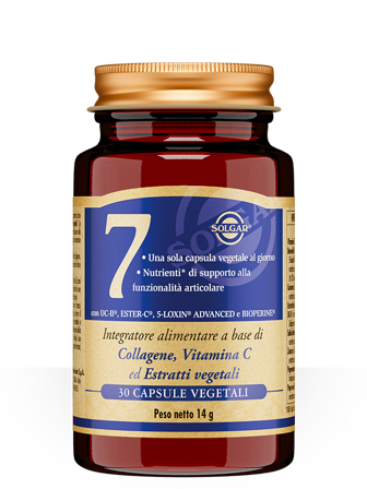 Solgar 7 30 Capsule Vegetali: supporto articolazioni e mobilità