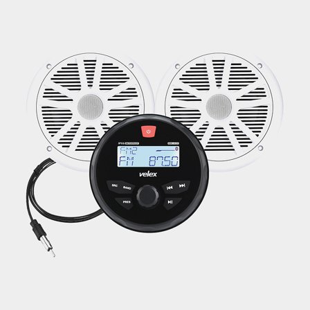 Velex Marine radioset DAB+/FM med 2 högtalare 6,5"