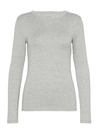 Modern Crewneck T-Shirt Langærmet T-shirt Grå GAP