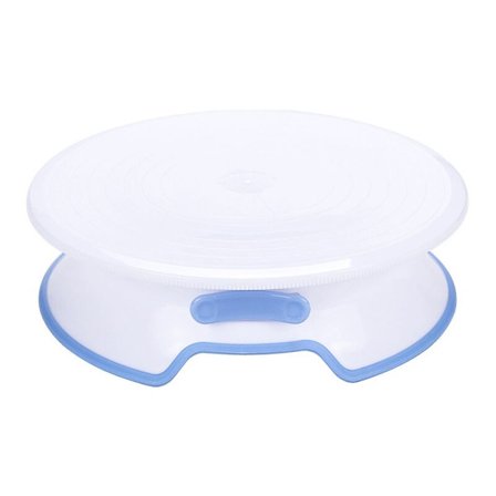 Kage Drejeskive med Anti-Skrid Sikkerhedskant og Lås - Til Bagning af Kager til Fødselsdage og Hjemmebrug