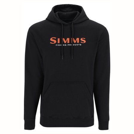 Simms Logo Hoody Black - XXL