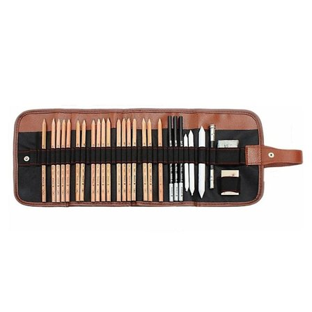 Tegneblyanter, Skitseblyantsæt til Børn Voksne, Professionel Kul Skitse Grafit Kunst