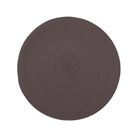 38 cm vävd halkfri rund underläggsplatta cafémugg matbord matta heminredning - mörk kaffe unikt värde