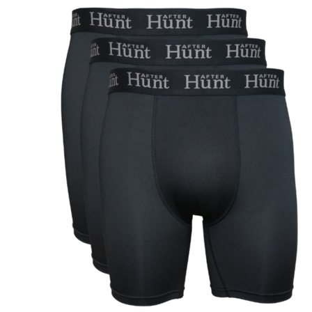 After Hunt Mens Boxer Underwear Long 3-pack Black