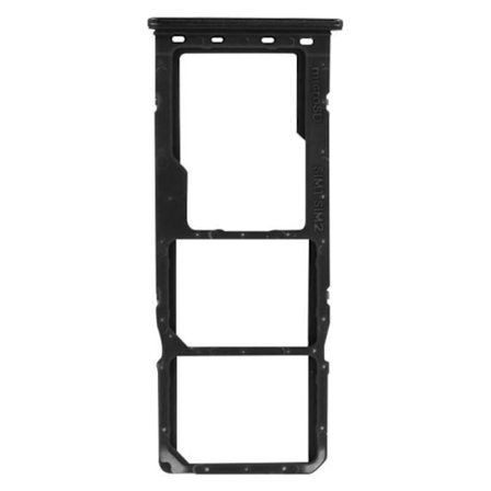 Korttilokero - Samsung - Galaxy A51 - 2x Nano SIM - Micro SD - Musta