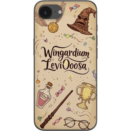 Kompatibelt Mobildeksel til Apple iPhone 16e Harry Potter Wingardium Leviosa magiske ikoner trollstav Gullsnoppen Potter illustrasjon