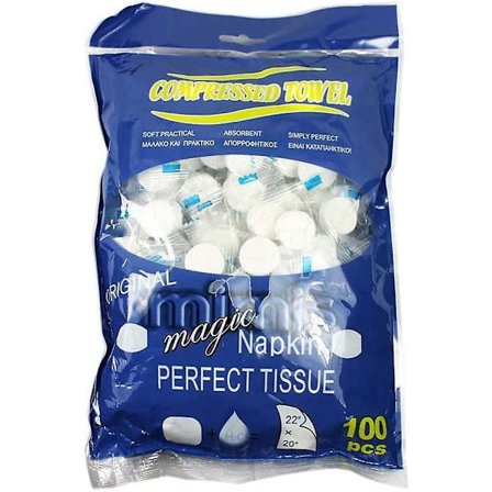 Komprimerede håndklæder vådservietter papir ansigt håndklæde tabletter engangsservietter bærbare mini håndklæde magisk håndklæde møntservietter 