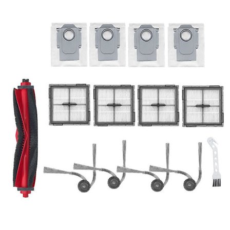 14 st Tillbehör för Q10 PF /Q10 PF+ Robotdammsugare, Rulle Sidoborste HEPA Filter Pad Dammpåse