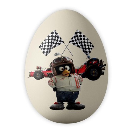 Flåklypa Påskeegg Solan Metall 10x15