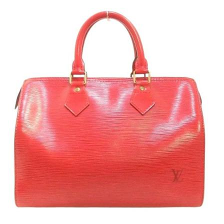 Louis Vuitton Vintage, Pre-owned Leather Speedy Rood, Dames, Maat:ONE Size