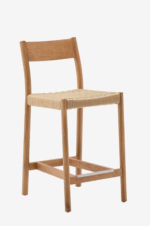 Kave Home - Barstol - yalia 2-pakning - Brun - Barstoler & -krakker - Fra Homeroom