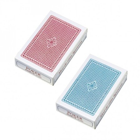 2 Öbergs Ægte Spillekort. 1 rød, 1 blå Kortspil Poker Patiens