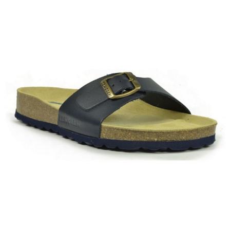 Sanosan Dam/Dam Malaga Sano Sandaler 5 UK Marinblå/Brun Navy/Brown 5 UK