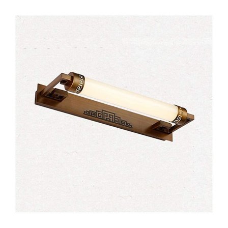 Spejlforlysning LED Lys Badeværelse Toilet Kommode Fugtsikker Spejl Enkel Retro Spejlskab Lys Kobber, Spejllys (farve: Hvidt Lys