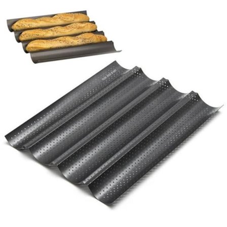 Brödform - TD - 644136 - Non-stick - Kolstål - 38 cm x 32 cm x 2,5 cm