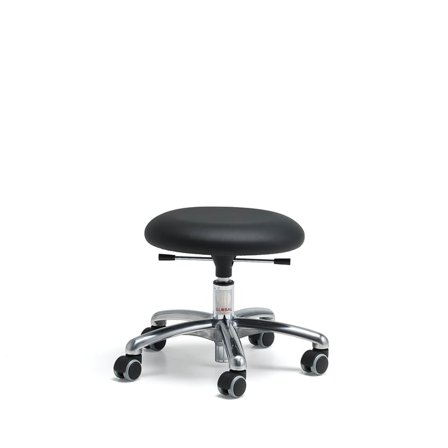 Åkstol BETA, H 330-400 mm, konstläder, svart