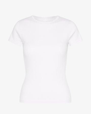 Organic Rib T-Shirt - Optical White XS