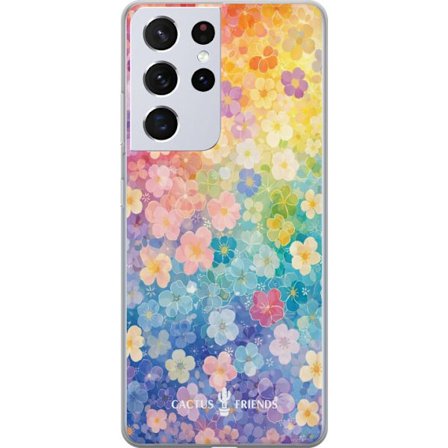 Kompatibelt Mobildeksel til Samsung Samsung Galaxy S21 Ultra 5G Cactus and Friends – RainbowBloom