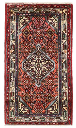 Handgeknüpft Hamadan 80X140 Wollteppich Klein