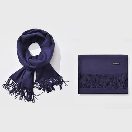 Marinblå sjal scarf - Navy
