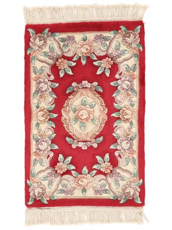 Medaillon Klein China 90 Line Teppich 60X90 Wolle