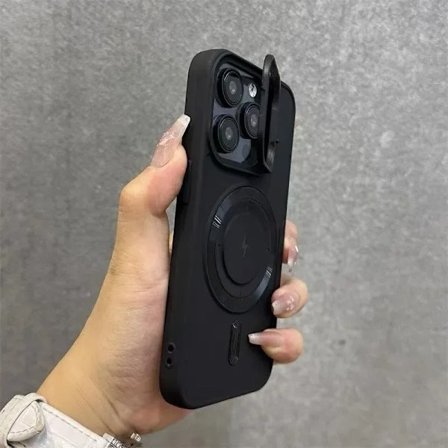 Lyxigt Flip Up Linsskydd Magnetiskt Fodral kompatibelt iPhone 16 15 14 13 12 11 Pro Max 16 Plus Mode Nylon Armband Snodd Mjukt Skal