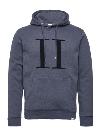 Encore Bouclé Hoodie Hoodie Blå Les Deux
