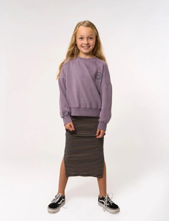 The New Tnprecious Os Sweatshirt - Purple - 110/116