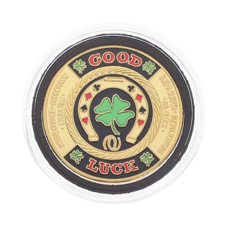 Poker Card-Guard Mynt Samleobjekter Bordspill Poker Lykke Poker Mynt Chip Kortbeskyttere[D]