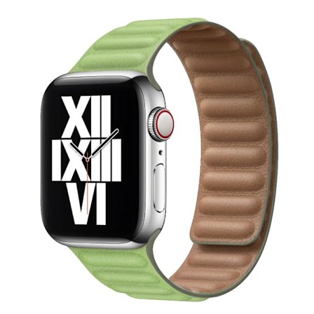Lærreim for Apple Watch Band 45mm 41mm 44mm 40mm Original Magnetic Loop Link Armbånd iWatch Ultar2 49mm 9 8 7 6 SE 3 42mm