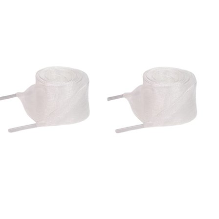 Läpinäkyvät organza-nauhakengännauhat - 120 cm