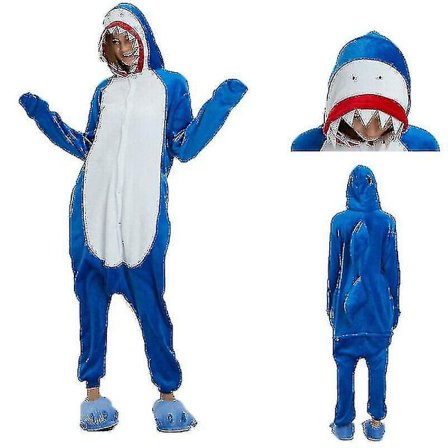 Onesie Jumpsuit Shark Costume V -