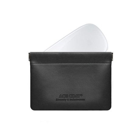 PU Hörlurar Wire Bag Mini Cosmetics Bags SVART