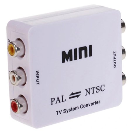 PAL/NTSC/SECAM till PAL/NTSC Bi-direktionell TV-systemväxlare Konverteradapter