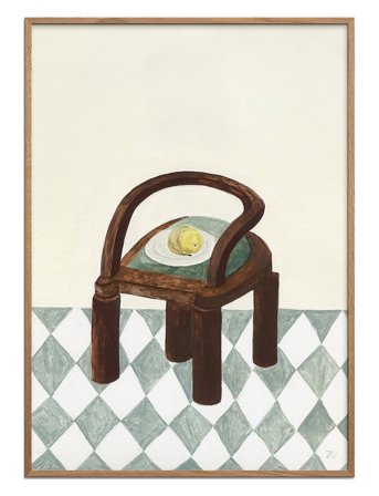 The Poster Club Tpc X Isabelle Vandeplassche - Chair With Fruit - Multi/patterned - 50X70CM